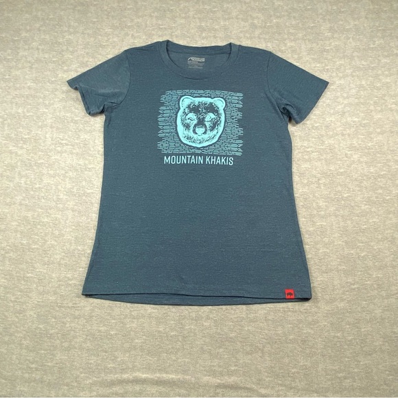 Mountain Khakis Tops - Mountain Khakis Womens Blue Classic Fit Short Sleeve‎ Crew Neck Collar T-Shirt S